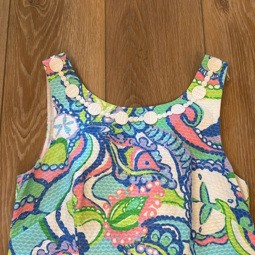 Like New Lilly Pulitzer Sand Dollar Paisley Shift Dress - Picture 3 of 16